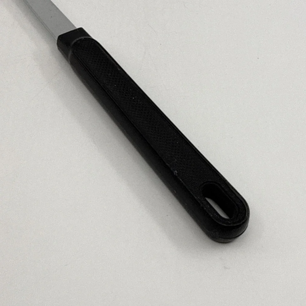 Vintage Ecko Utensil Fork Stainless Steel Black Plastic Handle 12